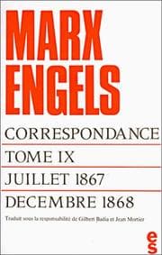 Tapa de Correspondance, tome 9