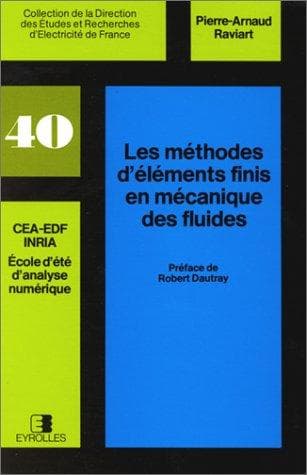 Tapa de Les Méthodes d'éléments finis en mécanique des fluides