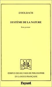 Tapa de Système de la nature