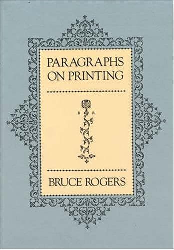 Tapa de Paragraphs on printing