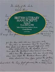 Tapa de British literary manuscripts
