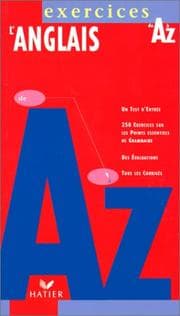 Tapa de LÂanglais de A à Z exercices, édition 97 (French Edition)