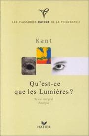 Tapa de Qu'est-ce que les Lumières?