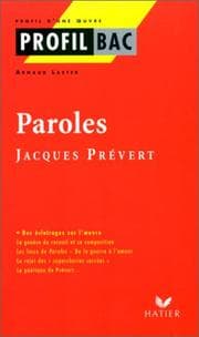 Tapa de Paroles de Jacques Prévert