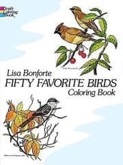 Tapa de Fifty Favorite Birds Coloring Book