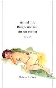 Tapa de Baigneuse nue sur un rocher