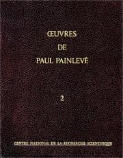 Tapa de Oeuvres de Painlevé