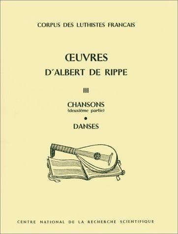 Tapa de Oeuvres d'Albert de Rippe, tome 3