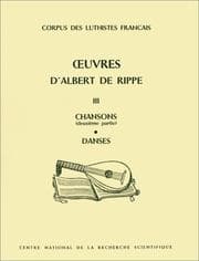 Tapa de Oeuvres d'Albert de Rippe, tome 3