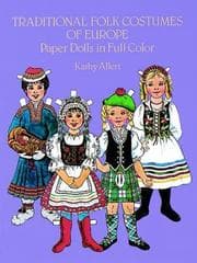 Tapa de Traditional Folk Costumes of Europe Paper Dolls in Full Color (Traditional Fashions)