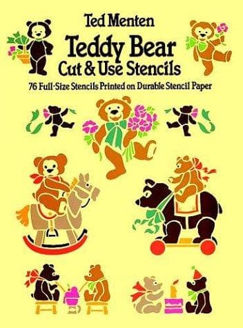 Tapa de Teddy Bear-Cut and Use Stencils