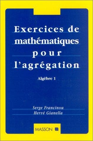 Tapa de Exercices de mathématiques pour l'agrégation