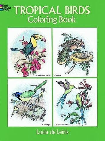 Tapa de Tropical Birds Coloring Book