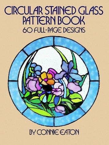 Tapa de Circular stained glass pattern book