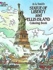 Tapa de Statue of Liberty and Ellis Island Coloring Book