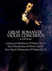 Tapa de Great Romantic Violin Concertos in Full Score