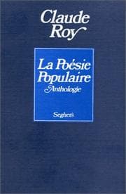 Tapa de La Poésie populaire. Anthologie