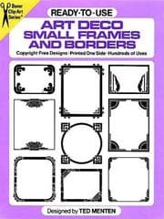 Tapa de Ready-to-Use Art Deco Small Frames and Borders (Clip Art)