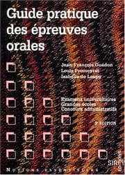 Tapa de Guide pratique des épreuves orales