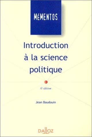 Tapa de Introduction à la science politique