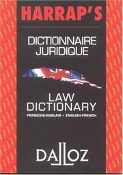Tapa de Dictionnaire juridique français-anglais / anglais-français