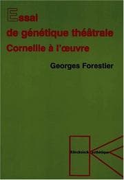 Tapa de Essai de génétique théâtrale