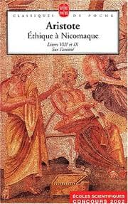 Tapa de Ethique a nicomaque livre 8 et 9
