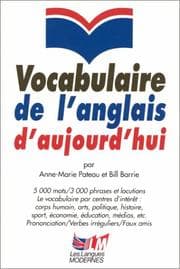 Tapa de Vocabulaire de l'anglais d'aujourd'hui