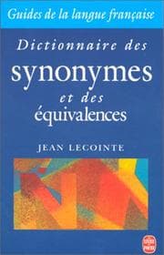 Tapa de Dictionnaire des synonymes et des équivalences