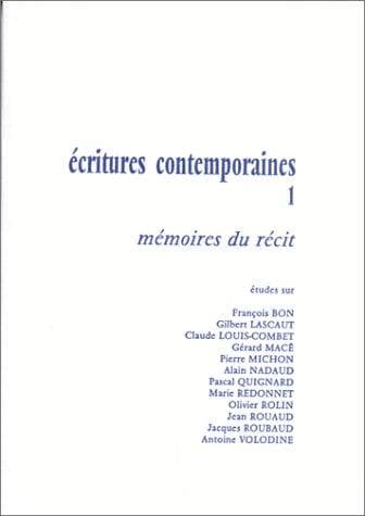 Tapa de Mémoires du récit