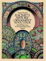 Tapa de Racinet's historic ornament in full color