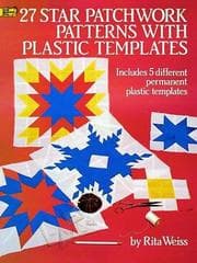 Tapa de 27 Star Patchwork Patterns with Plastic Templates