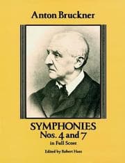 Tapa de Symphonies Nos. 4 and 7 in Full Score