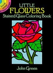 Tapa de Little Flowers Stained Glass Coloring Book