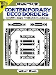 Tapa de Ready-to-Use Contemporary Deco Borders (Clip-Art Series)