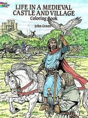 Tapa de Life in a Medieval Castle and Village Coloring Book