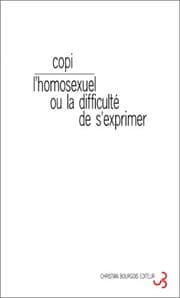 Tapa de L'homosexuel ou la difficulté de s'exprimer