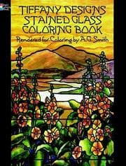 Tapa de Tiffany Designs Stained Glass Coloring Book