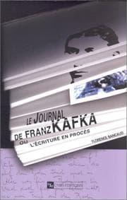 Tapa de Journal de franz kafka ou l'écriture en proces