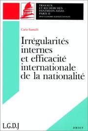 Tapa de Irrégularités internes et efficacité internationale de la nationalité