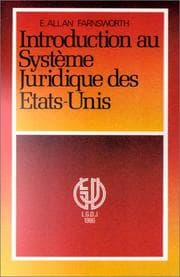 Tapa de Introduction au système juridique des Etats-Unis