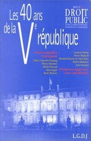 Tapa de Les 40 ans de la Cinquième République