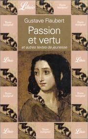 Tapa de Passion et vertu et autres textes de jeunesse