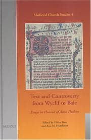 Tapa de Text and controversy from Wyclif to Bale