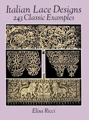 Tapa de Italian lace designs