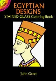 Tapa de Egyptian Designs Stained Glass Coloring Book
