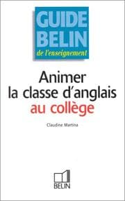 Tapa de Animer la classe d'anglais au collège
