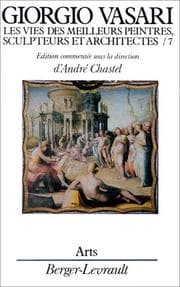 Tapa de Les vies des meilleurs peintres, sculpteurs et architectes de Giorgio Vasari, tome 7