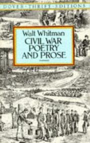 Tapa de Civil War poetry and prose
