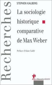 Tapa de La Sociologie historique comparative de Max Werber